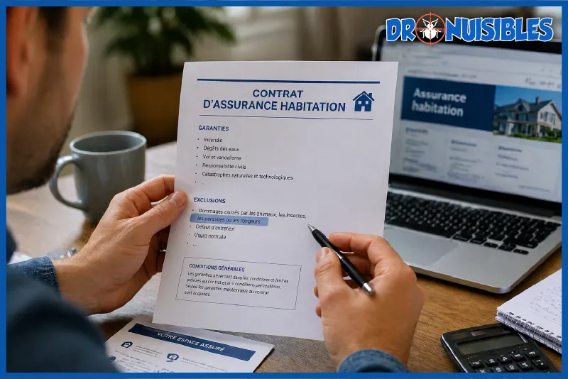 contrat assurance habitation punaises de lit exclusions conditions generales prise en charge