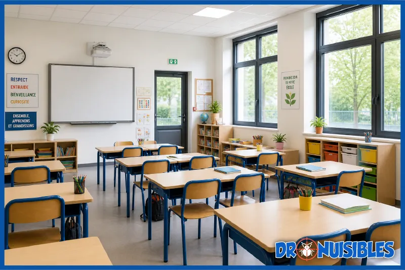 salle de classe propre environnement sain prevention nuisibles