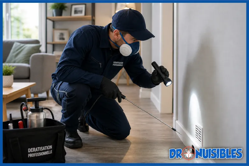 intervention deratiseur maison inspection rat mort mur