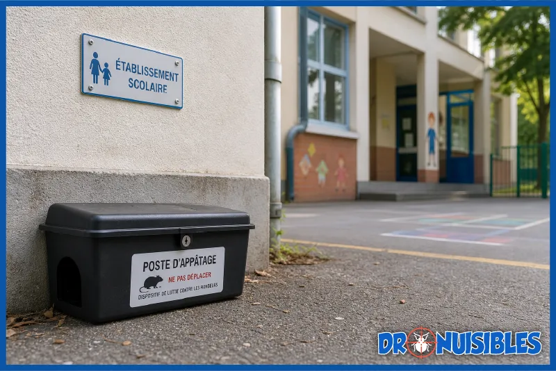 poste appatage securise deratisation ecole exterieur