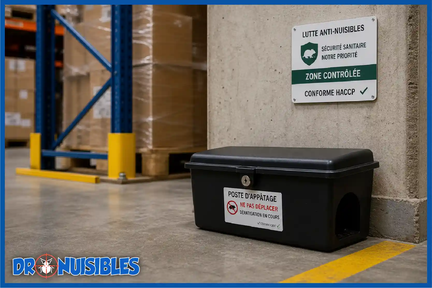 poste appatage deratisation entrepot industriel conforme haccp
