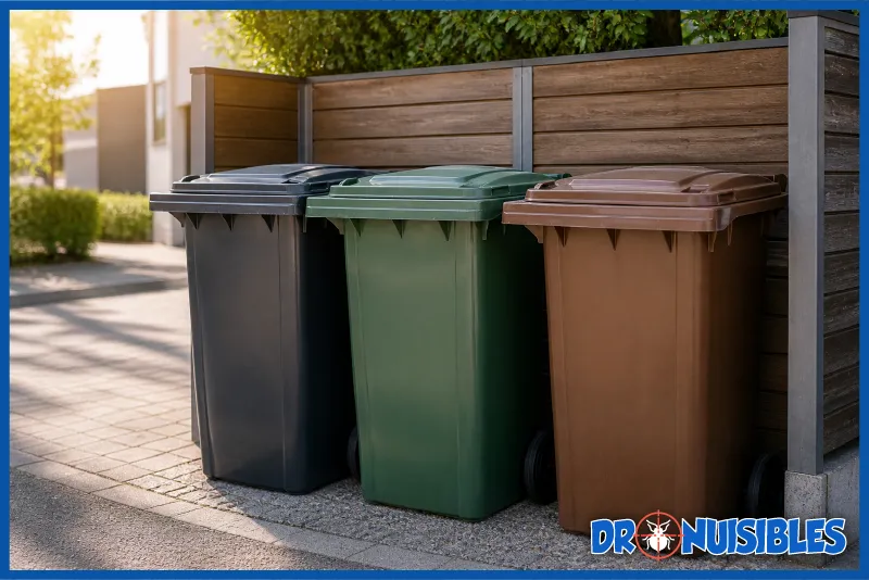 bacs poubelles fermes pour eviter infestation de rongeurs