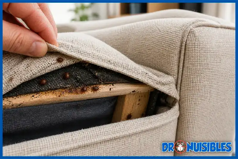 punaises de lit cachees dans un matelas ou meuble