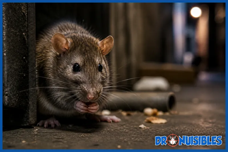 rat intelligent observant son environnement en milieu urbain