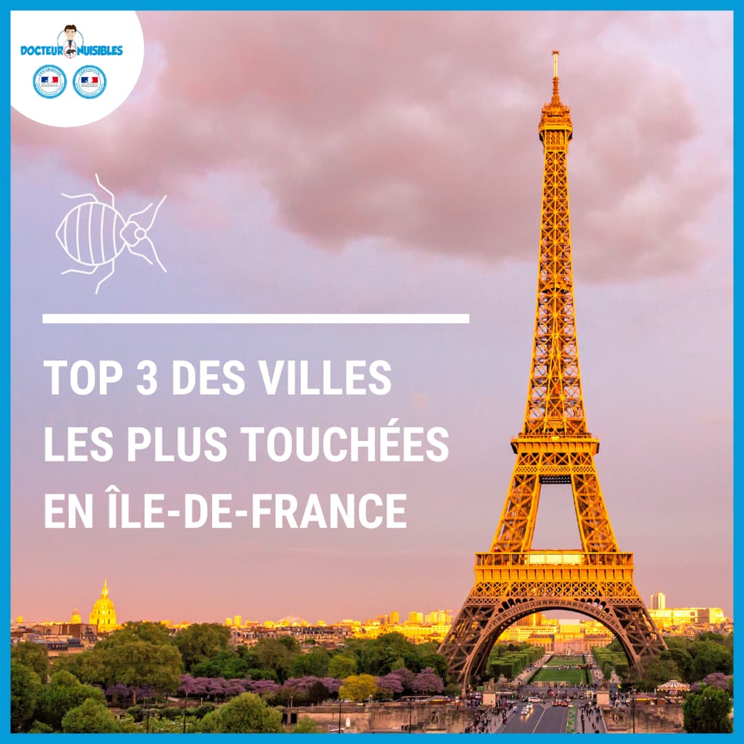 Top 3 des villes les plus touchées en Ile-de-France